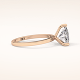 2.07 CT Trillion Shaped Solitaire Moissanite Engagement Ring