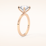 2.07 CT Trillion Shaped Solitaire Moissanite Engagement Ring