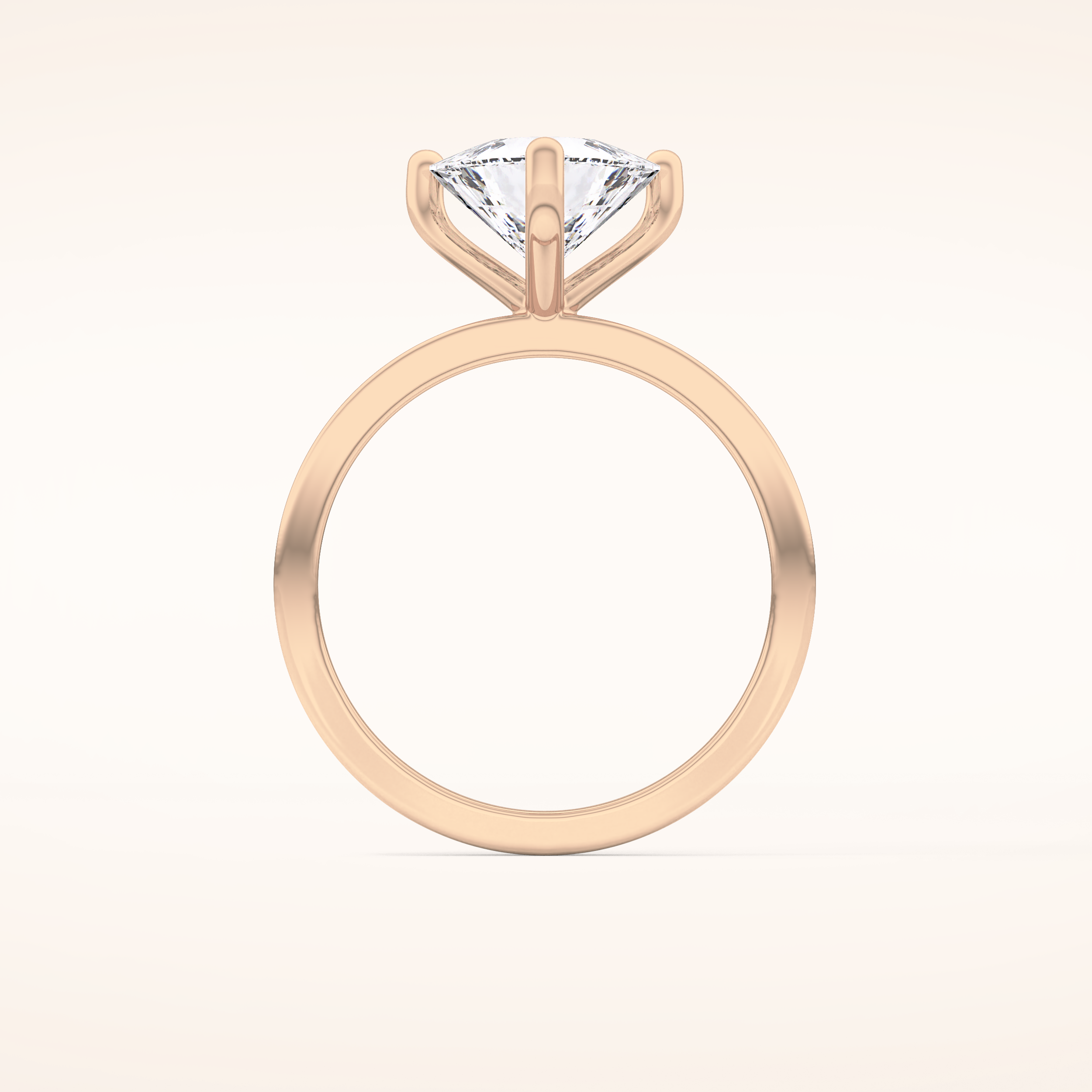 2.07 CT Trillion Shaped Solitaire Moissanite Engagement Ring