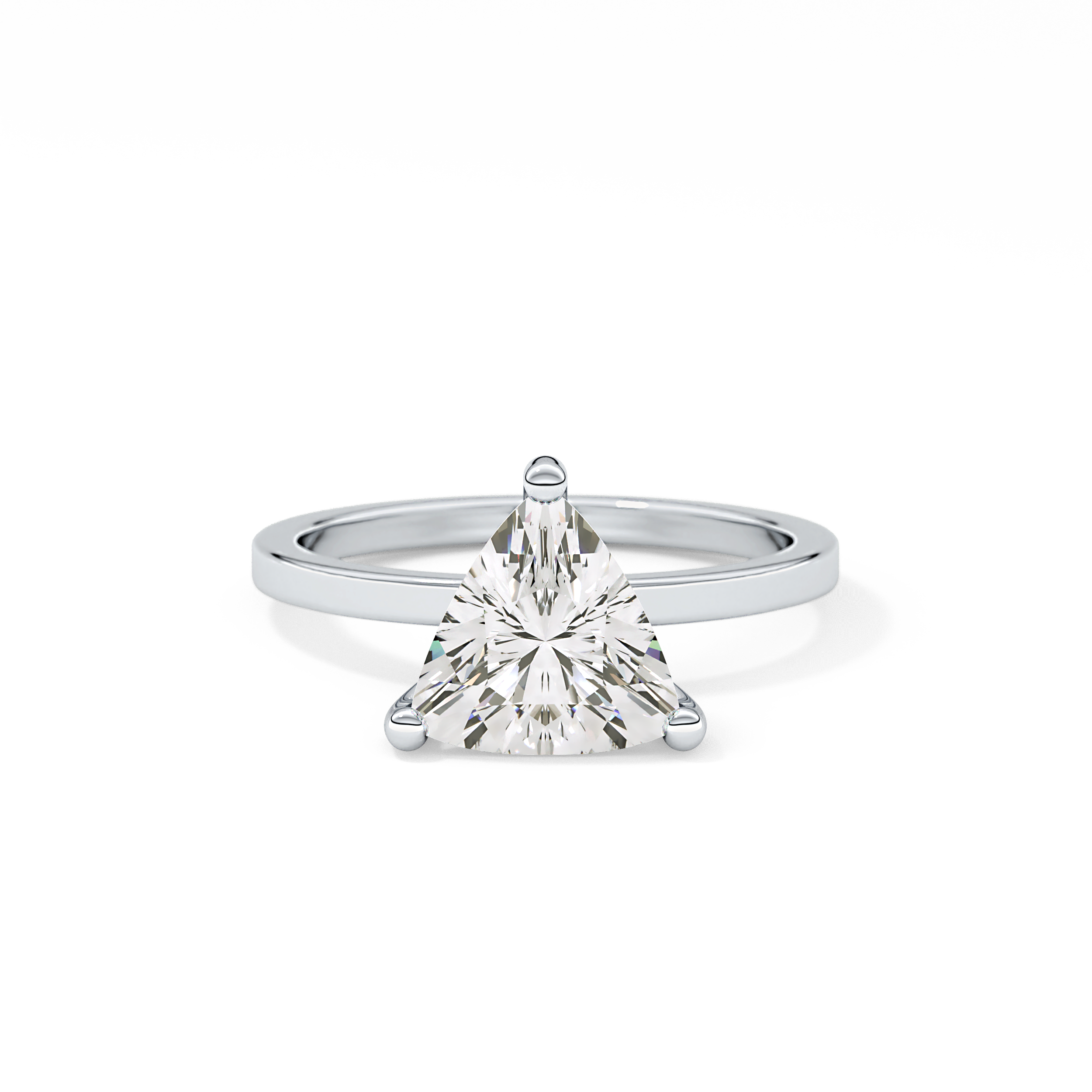 Trillion Solitaire Lab Grown Diamond Engagement Ring