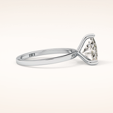 2.07 CT Trillion Shaped Solitaire Moissanite Engagement Ring