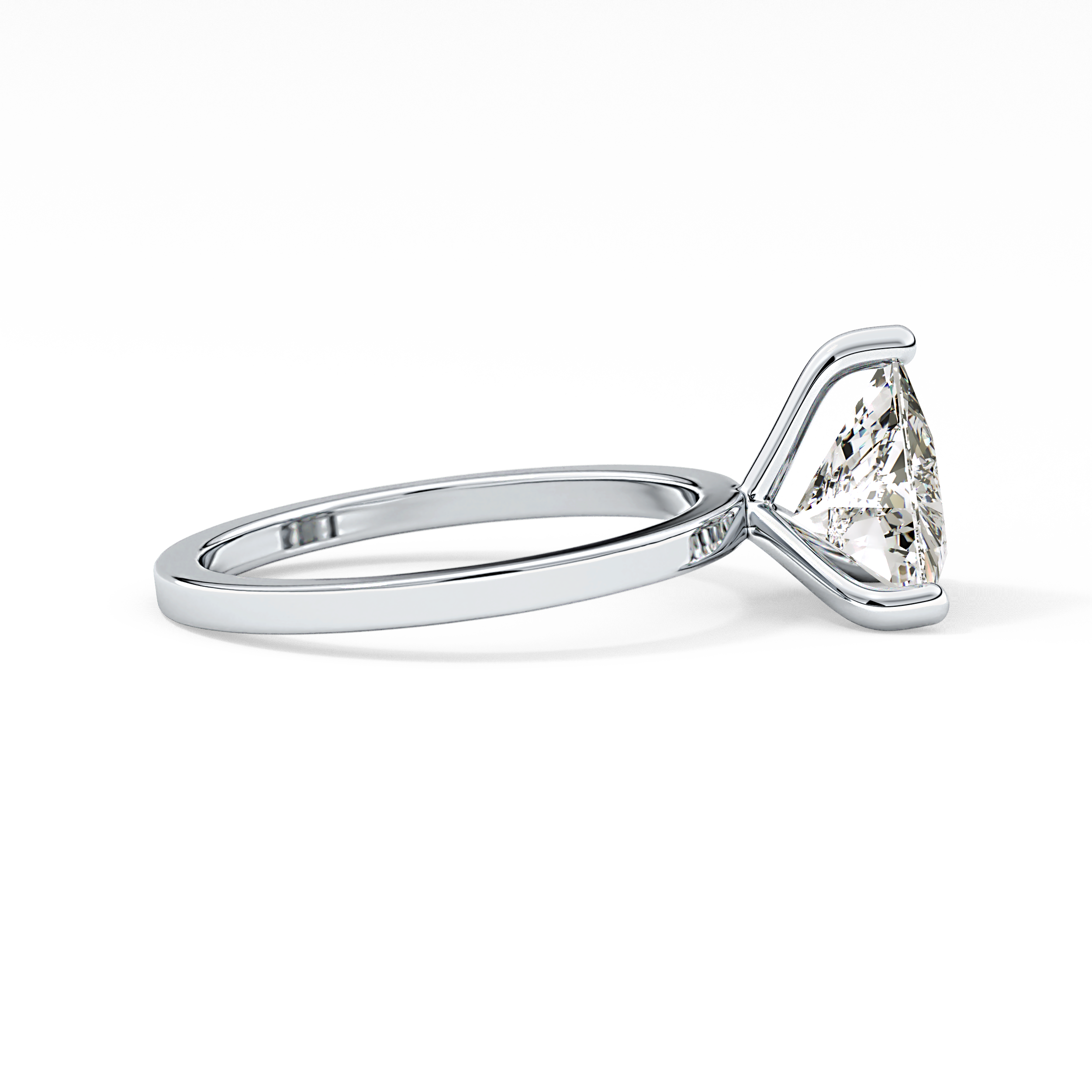 Trillion Solitaire Lab Grown Diamond Engagement Ring