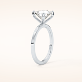 2.07 CT Trillion Shaped Solitaire Moissanite Engagement Ring