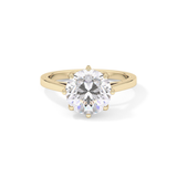 Round Solitaire Lab Grown Diamond Engagement Ring