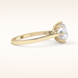 3.16 CT Round Shaped Solitaire Moissanite Engagement Ring