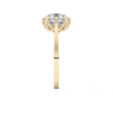 Round Solitaire Lab Grown Diamond Engagement Ring