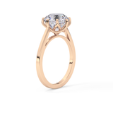 Round Solitaire Lab Grown Diamond Engagement Ring