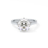 Round Solitaire Lab Grown Diamond Engagement Ring