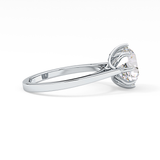 Round Solitaire Lab Grown Diamond Engagement Ring