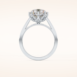 3.16 CT Round Shaped Solitaire Moissanite Engagement Ring