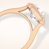 2.85 CT Round Shaped Solitaire Moissanite Engagement Ring