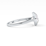 Round Bezel Lab Grown Diamond Engagement Ring