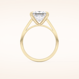 2.55 CT Princess Shaped Solitaire Moissanite Engagement Ring