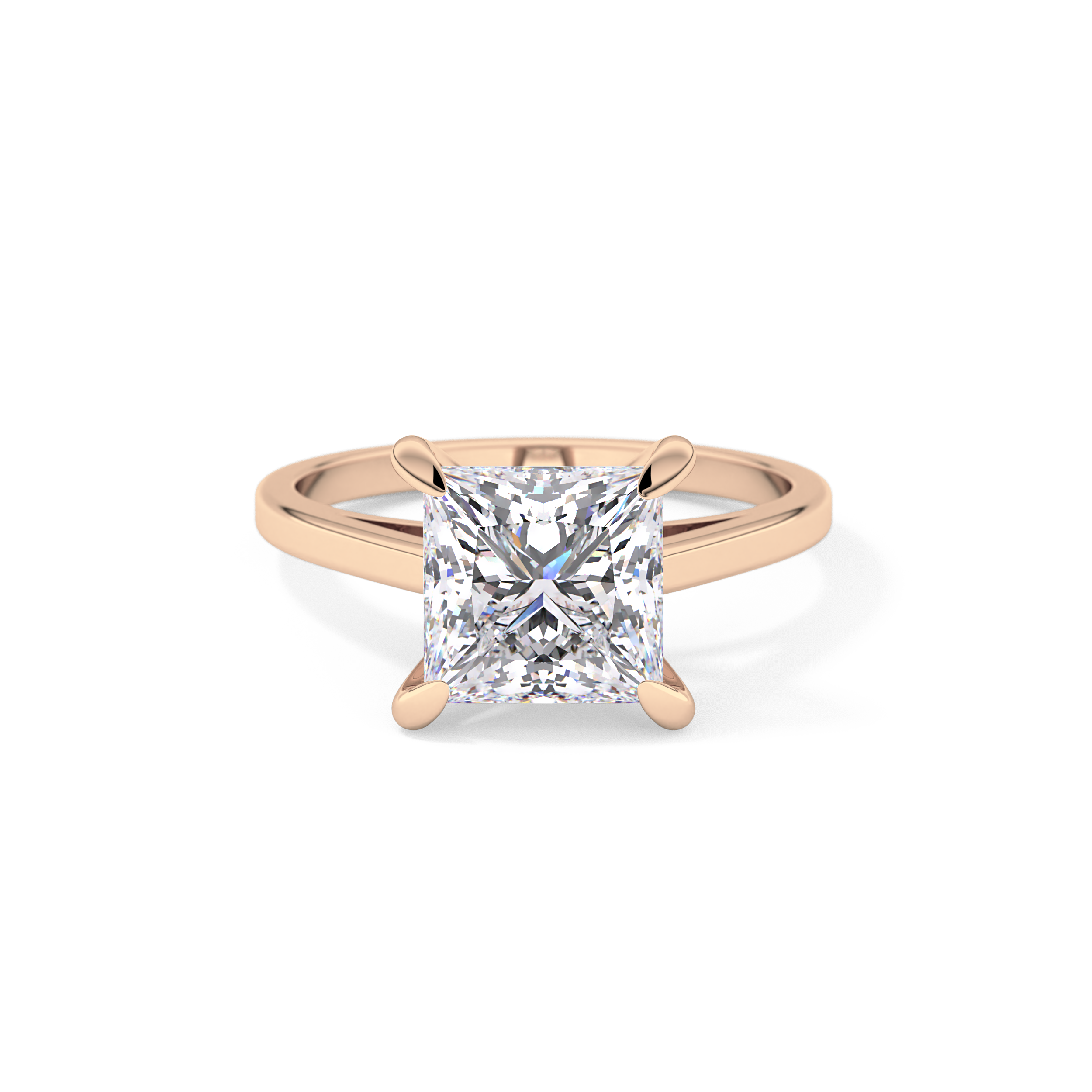 Princess Solitaire Lab Grown Diamond Engagement Ring