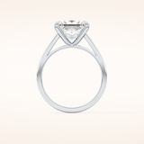 2.55 CT Princess Shaped Solitaire Moissanite Engagement Ring