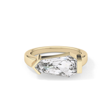 Shield Solitaire Lab Grown Diamond Engagement Ring
