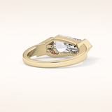 4.86 CT Shield Shaped Solitaire Moissanite Engagement Ring