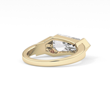 Shield Solitaire Lab Grown Diamond Engagement Ring