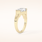 4.86 CT Shield Shaped Solitaire Moissanite Engagement Ring