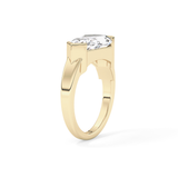 Shield Solitaire Lab Grown Diamond Engagement Ring