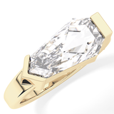 Shield Solitaire Lab Grown Diamond Engagement Ring