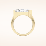 4.86 CT Shield Shaped Solitaire Moissanite Engagement Ring