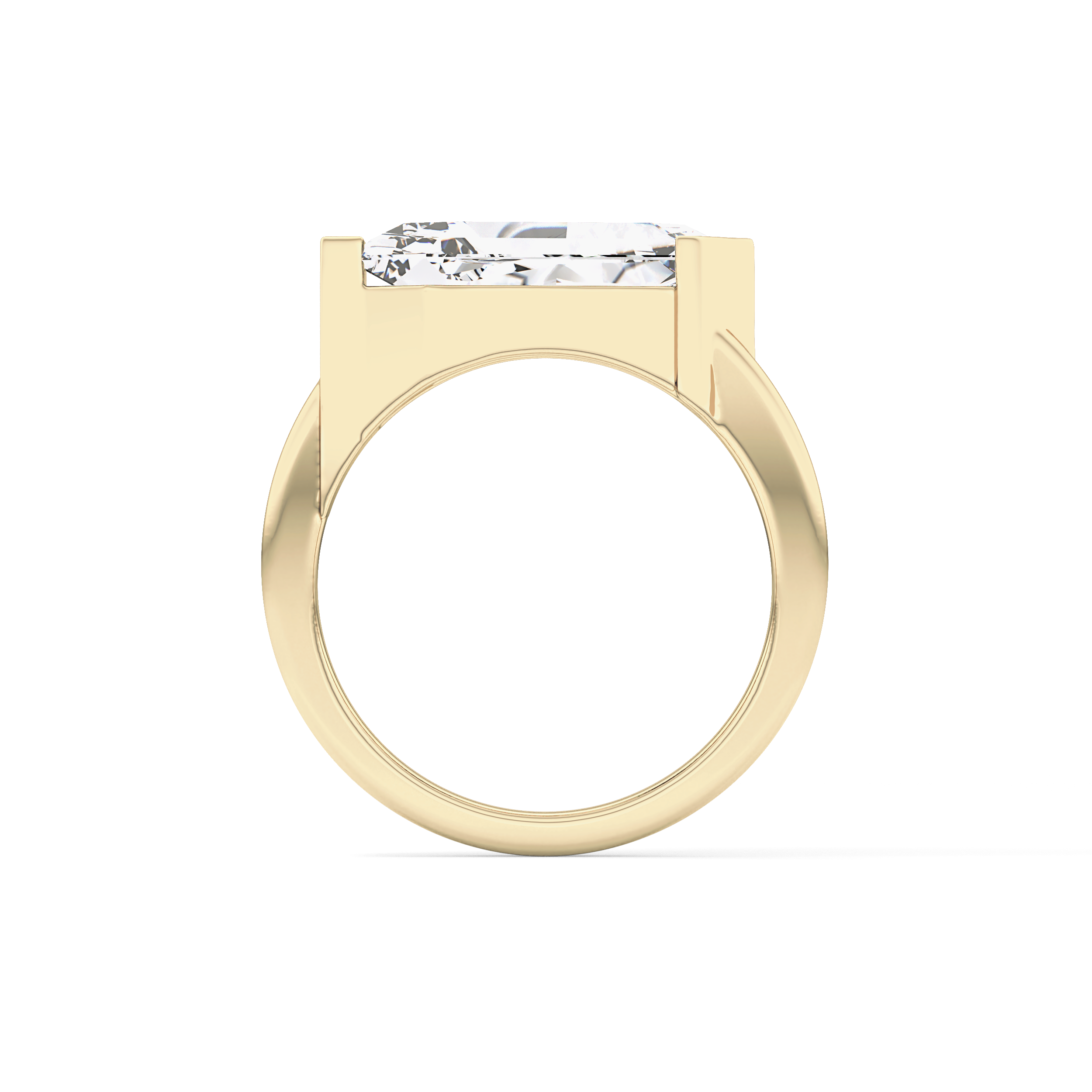 Shield Solitaire Lab Grown Diamond Engagement Ring