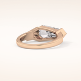 4.86 CT Shield Shaped Solitaire Moissanite Engagement Ring