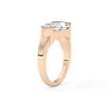 Shield Solitaire Lab Grown Diamond Engagement Ring