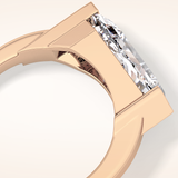 4.86 CT Shield Shaped Solitaire Moissanite Engagement Ring
