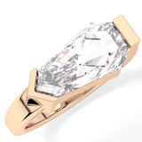 Shield Solitaire Lab Grown Diamond Engagement Ring