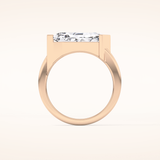 4.86 CT Shield Shaped Solitaire Moissanite Engagement Ring