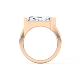 Shield Solitaire Lab Grown Diamond Engagement Ring