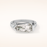4.86 CT Shield Shaped Solitaire Moissanite Engagement Ring