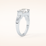 4.86 CT Shield Shaped Solitaire Moissanite Engagement Ring