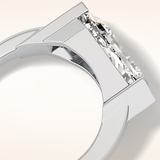 4.86 CT Shield Shaped Solitaire Moissanite Engagement Ring