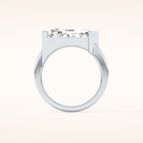 4.86 CT Shield Shaped Solitaire Moissanite Engagement Ring