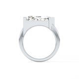 Shield Solitaire Lab Grown Diamond Engagement Ring
