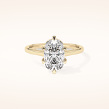 2.23 CT Cushion Shaped Solitaire Moissanite Engagement Ring