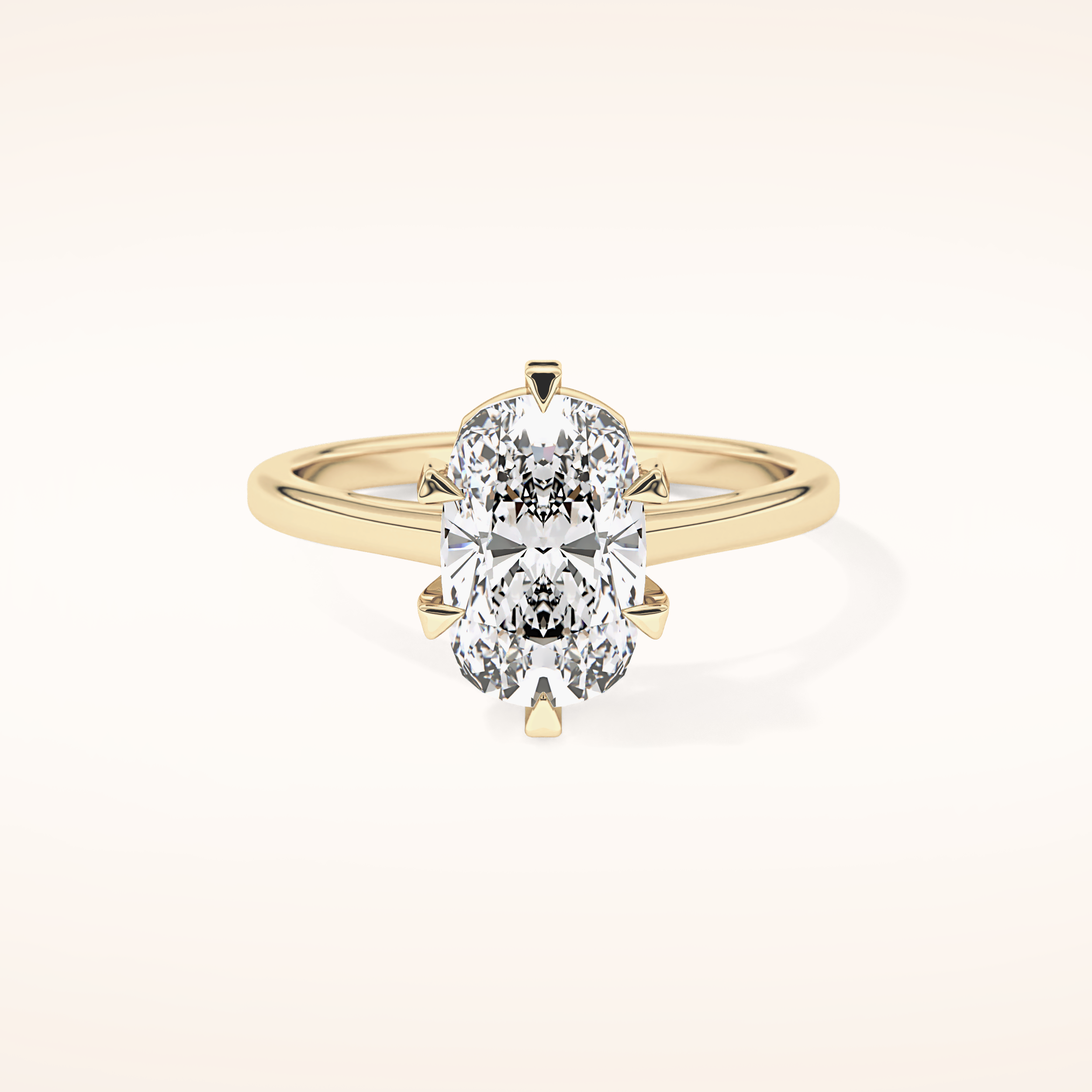 2.23 CT Cushion Shaped Solitaire Moissanite Engagement Ring