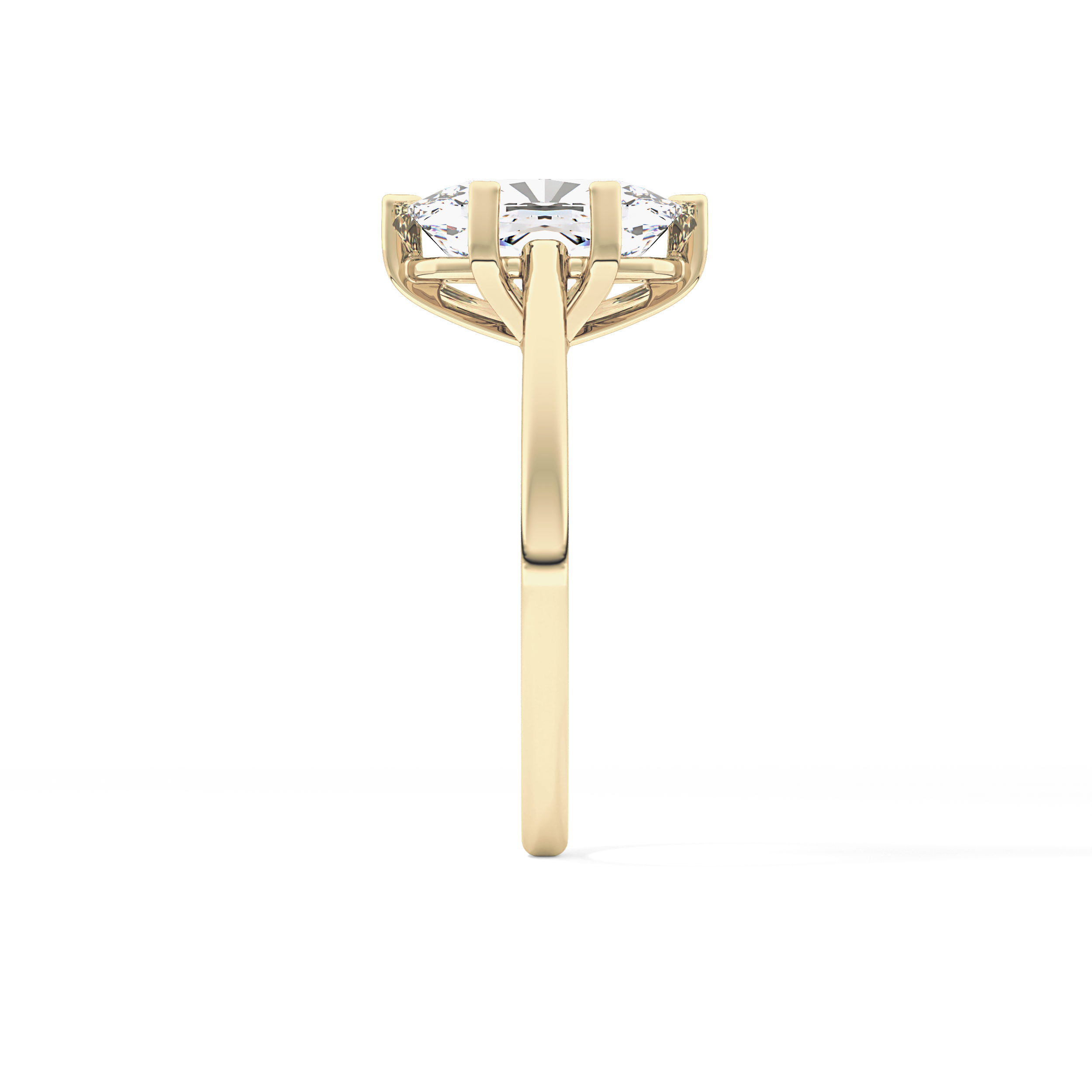 Cushion Solitaire Lab Grown Diamond Engagement Ring