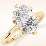 2.23 CT Cushion Shaped Solitaire Moissanite Engagement Ring