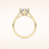 2.23 CT Cushion Shaped Solitaire Moissanite Engagement Ring