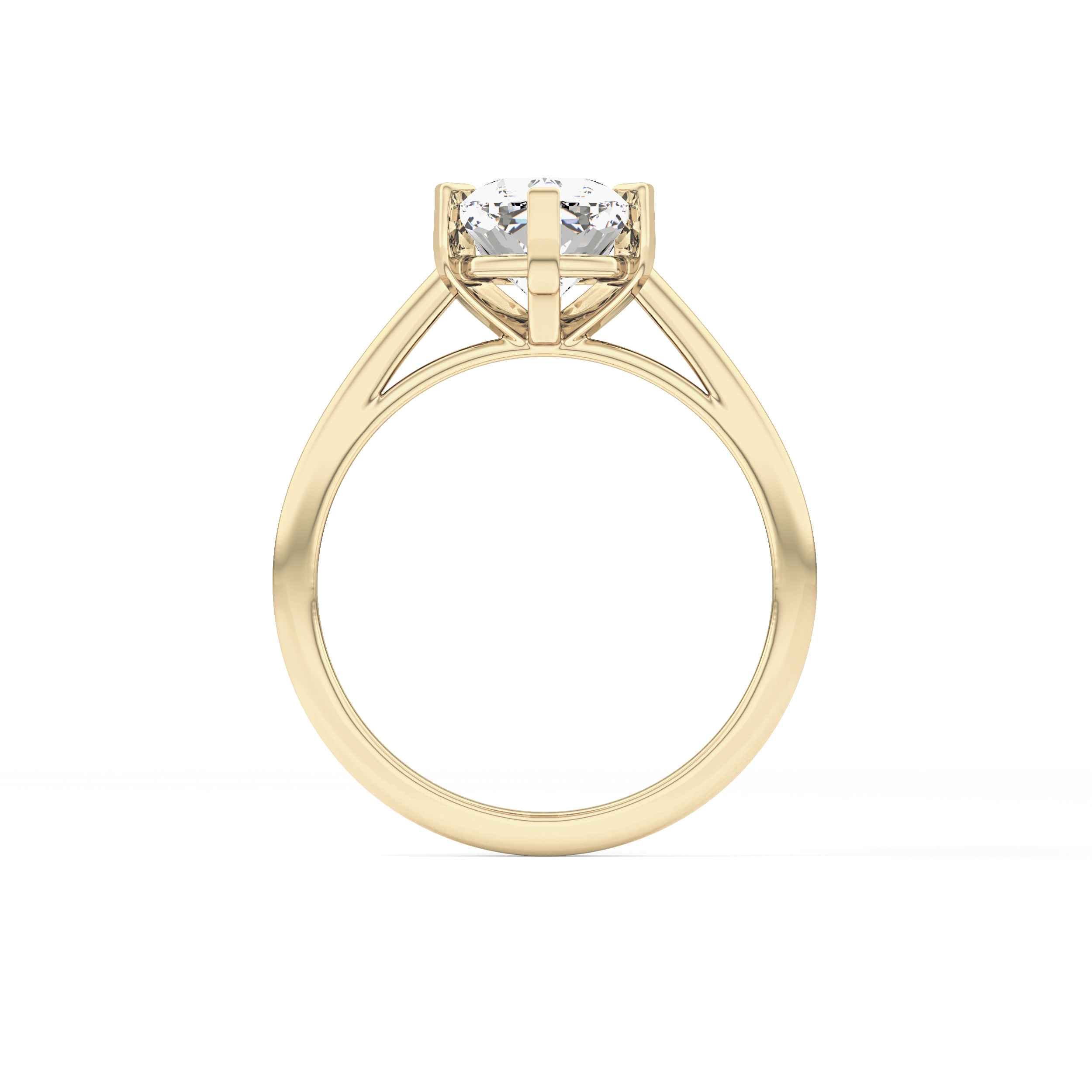 Cushion Solitaire Lab Grown Diamond Engagement Ring