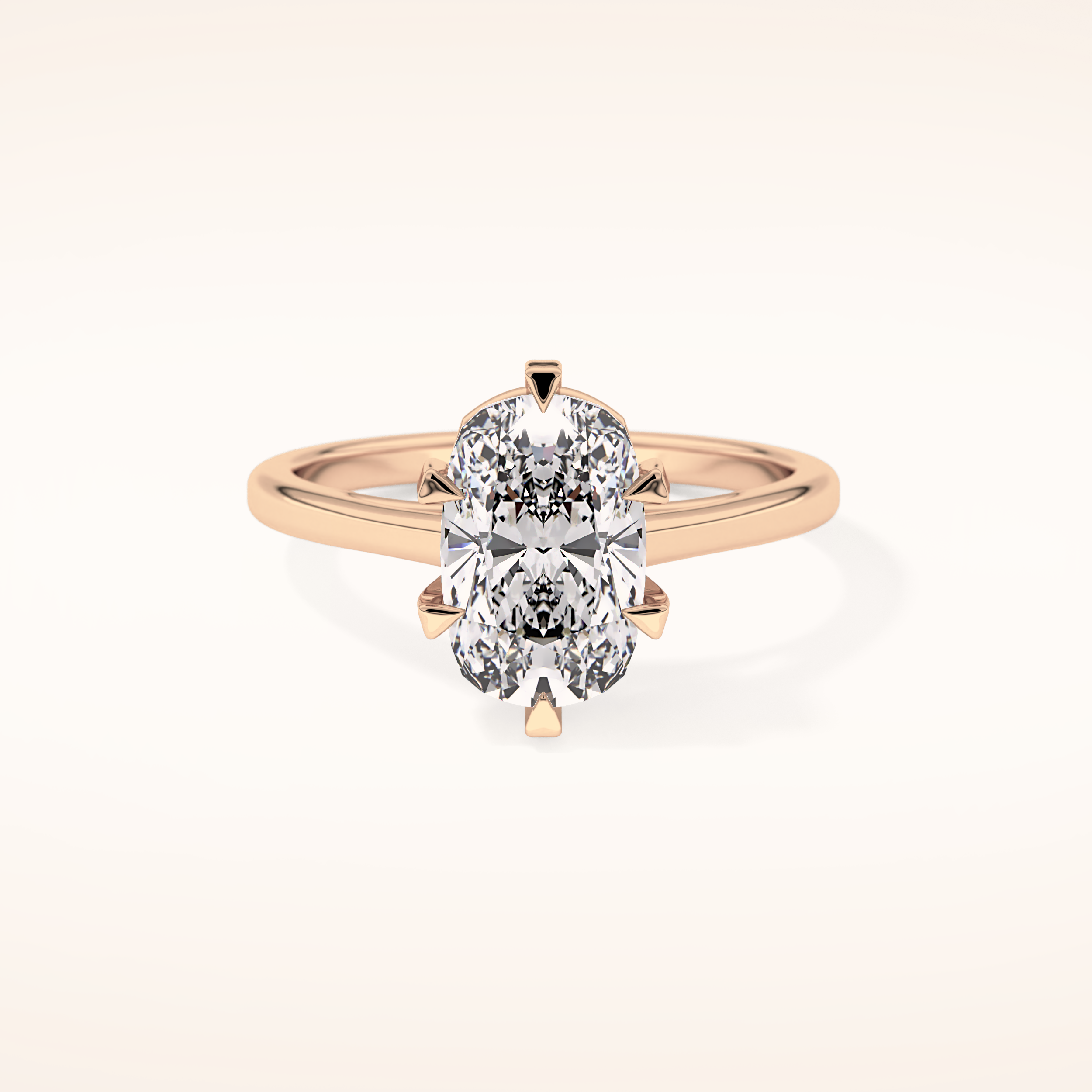 2.23 CT Cushion Shaped Solitaire Moissanite Engagement Ring