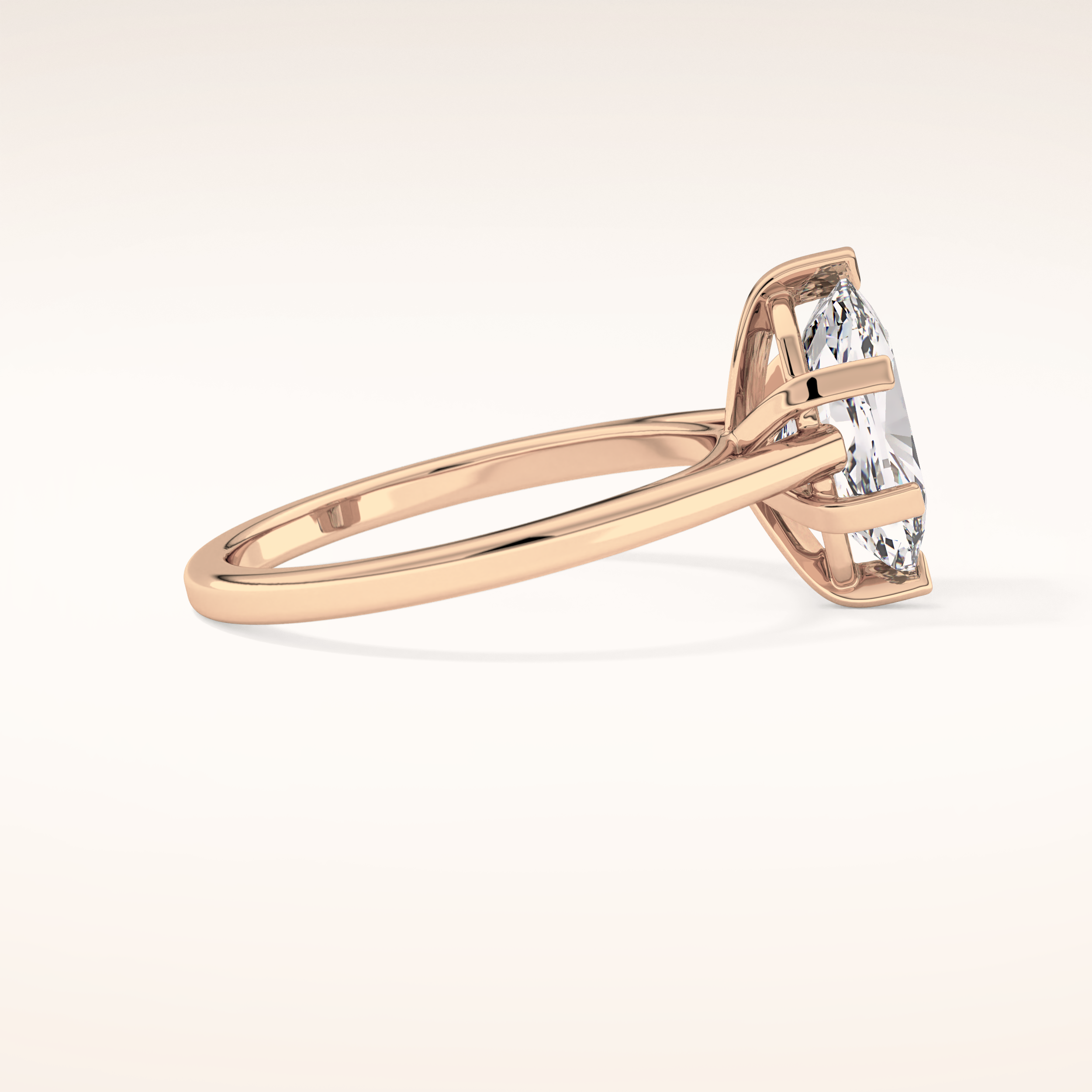 2.23 CT Cushion Shaped Solitaire Moissanite Engagement Ring