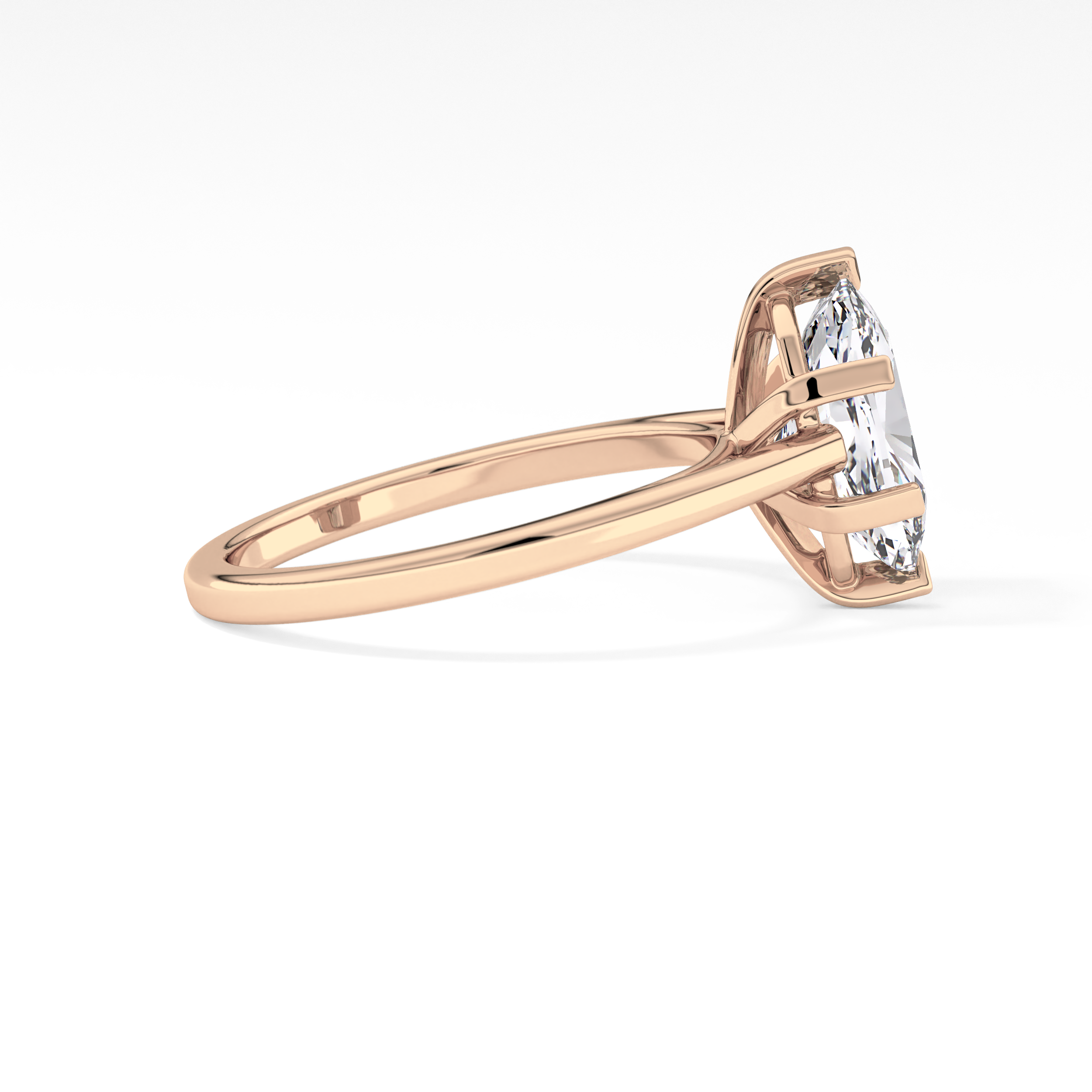 Cushion Solitaire Lab Grown Diamond Engagement Ring