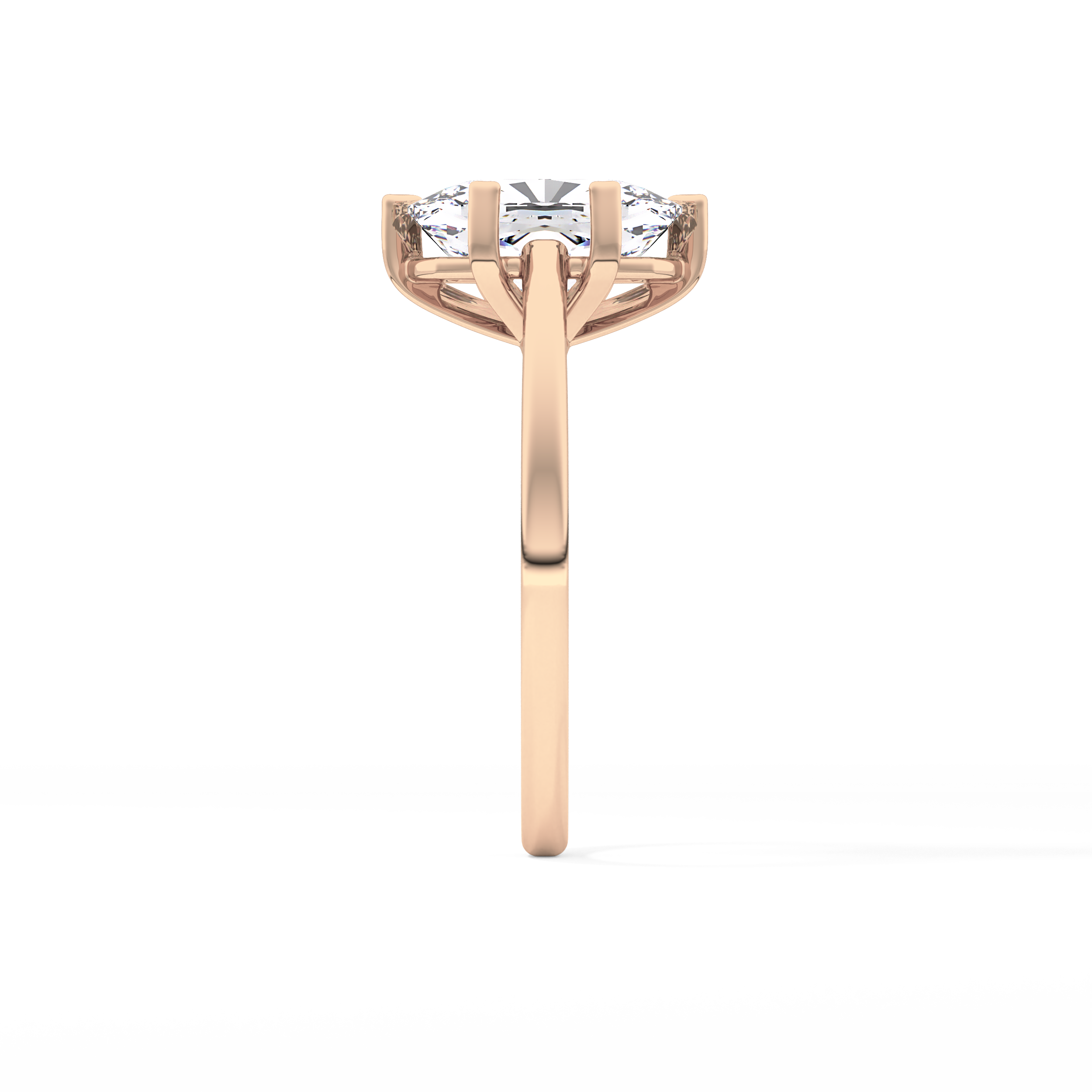 Cushion Solitaire Lab Grown Diamond Engagement Ring
