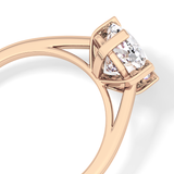 Cushion Solitaire Lab Grown Diamond Engagement Ring