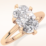 2.23 CT Cushion Shaped Solitaire Moissanite Engagement Ring